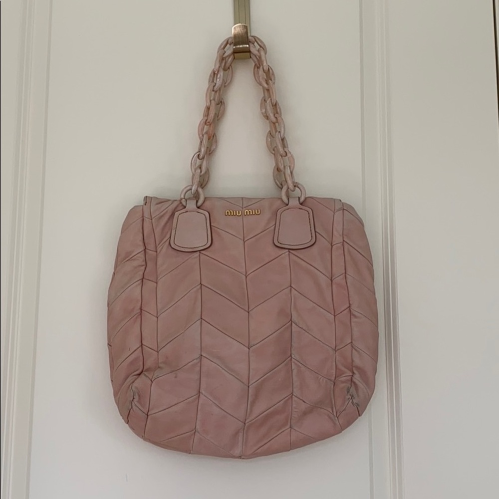 Pink Miu Miu Shoulder Bag